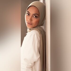 Premium Jersey Hijab  khaki